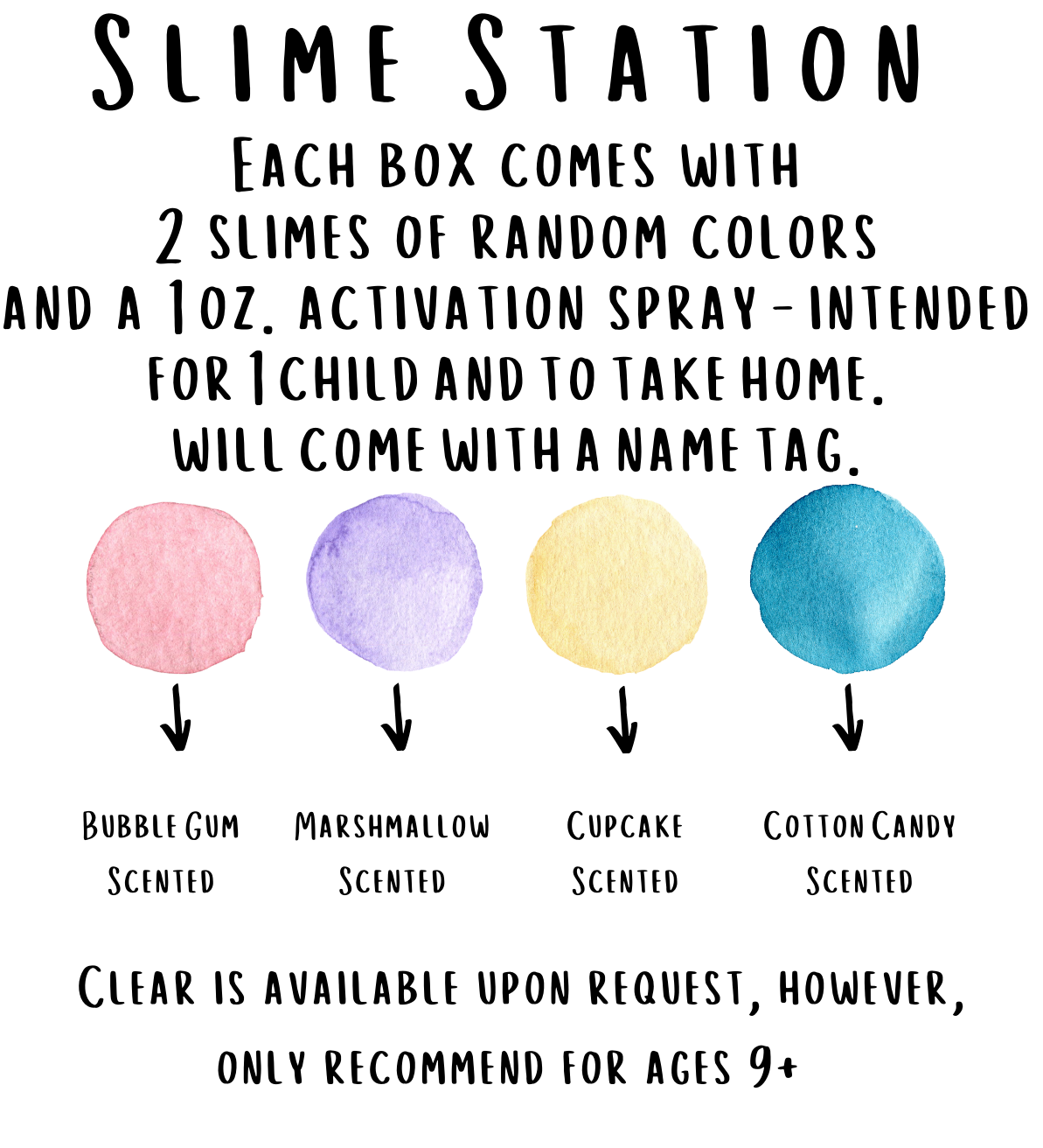 SLIME PARTY Activity Station