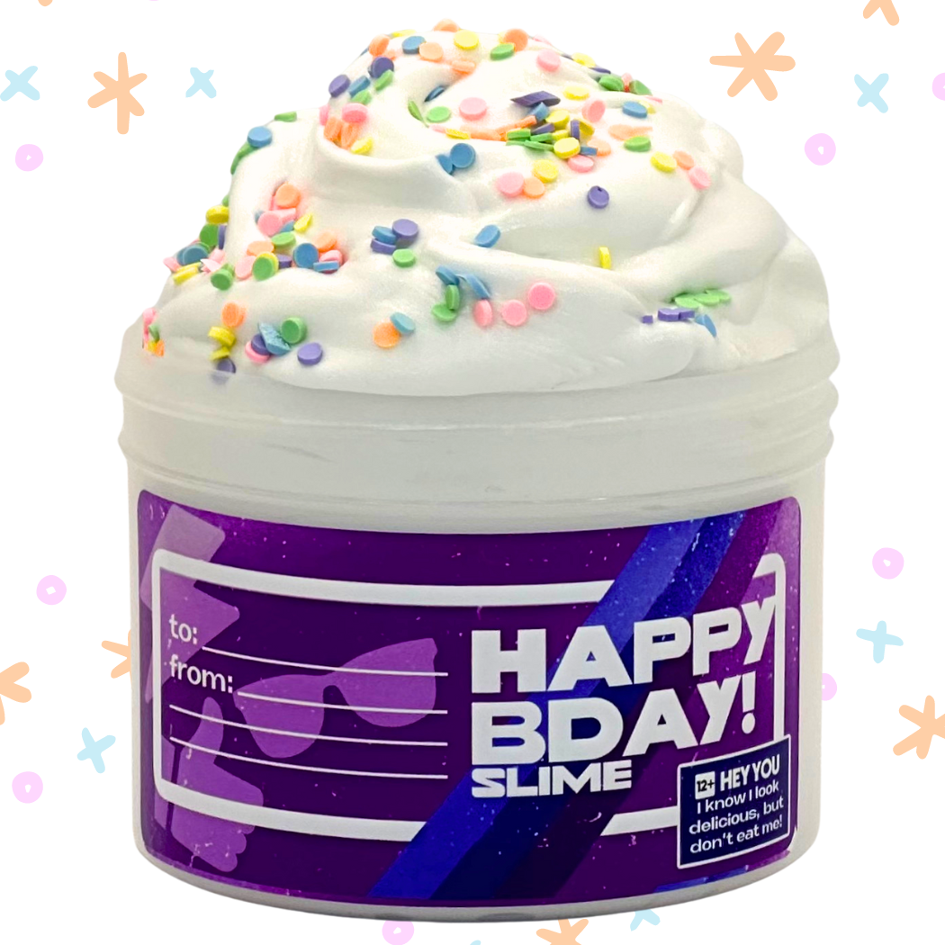 Purple Happy Birthday Slime!