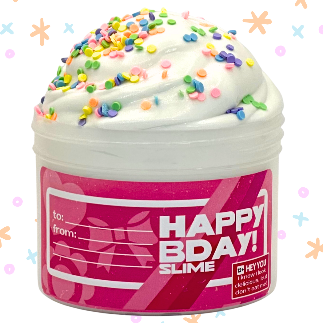 SlimeWorks  Pink "Happy Birthday!" Slime