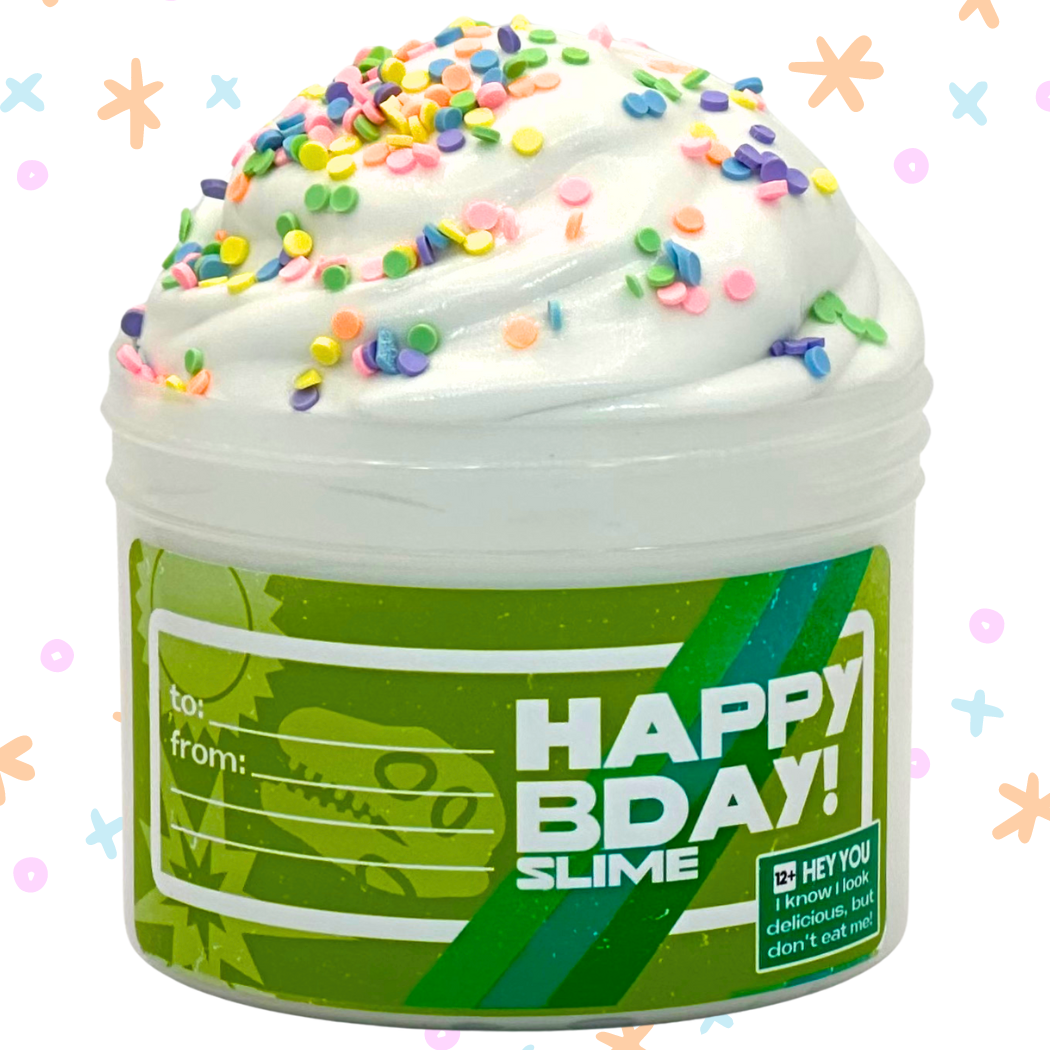Green Happy Birthday Slime!