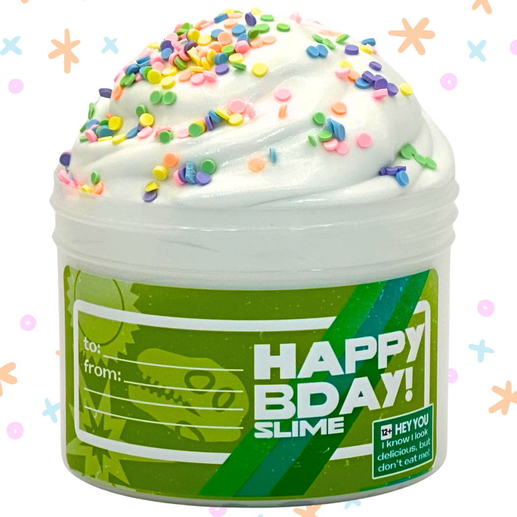 SlimeWorks  Green "Happy Birthday!" Slime