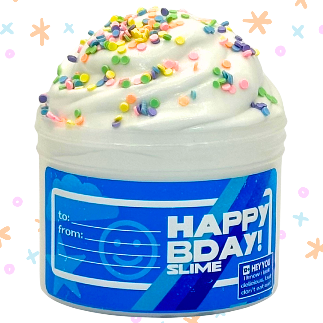 Blue Happy Birthday Slime!