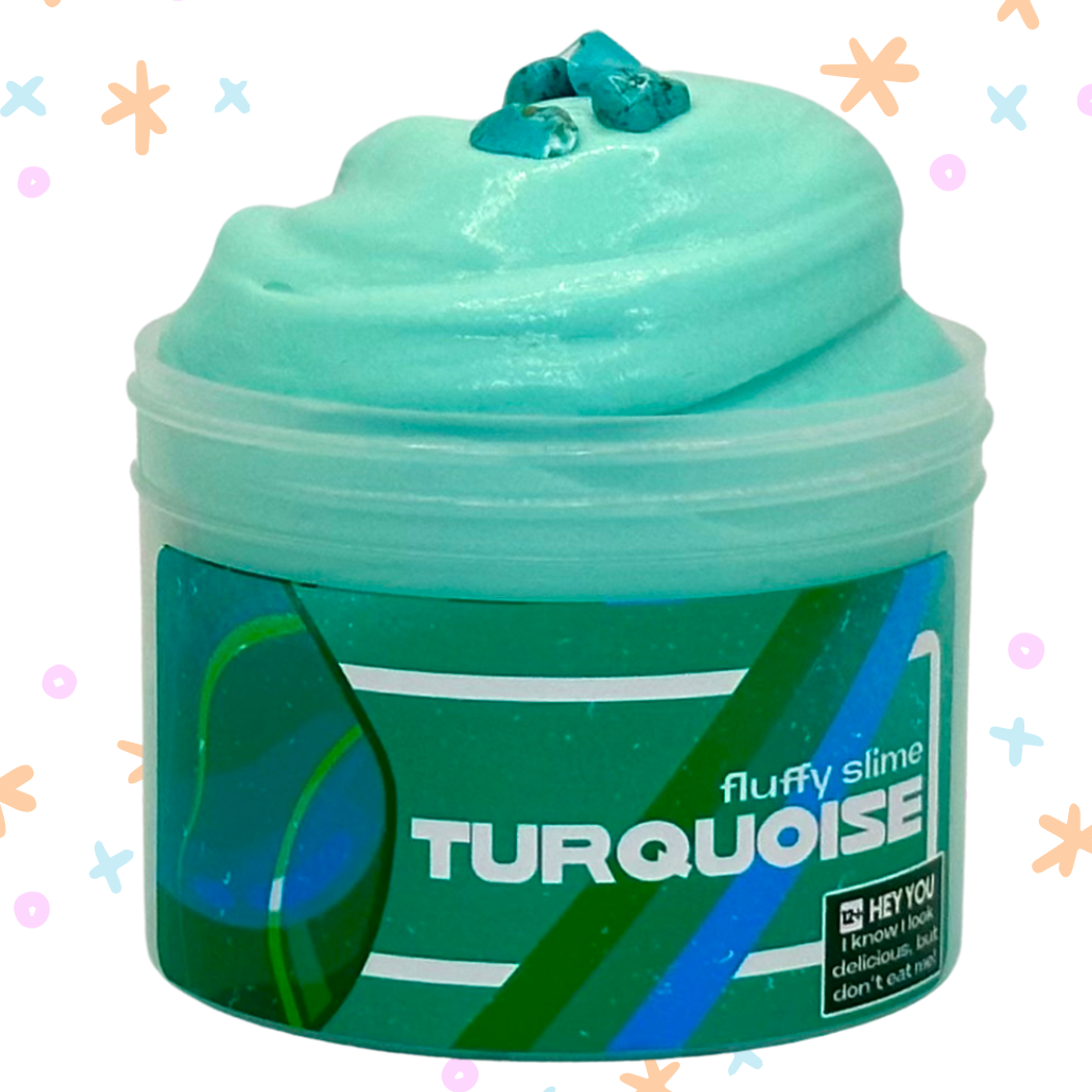 Turquoise Fluffy Slime