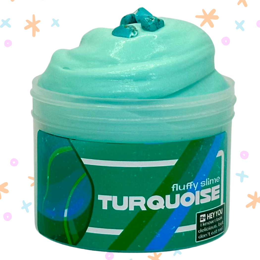 SlimeWorks  Turquoise Fluffy Slime