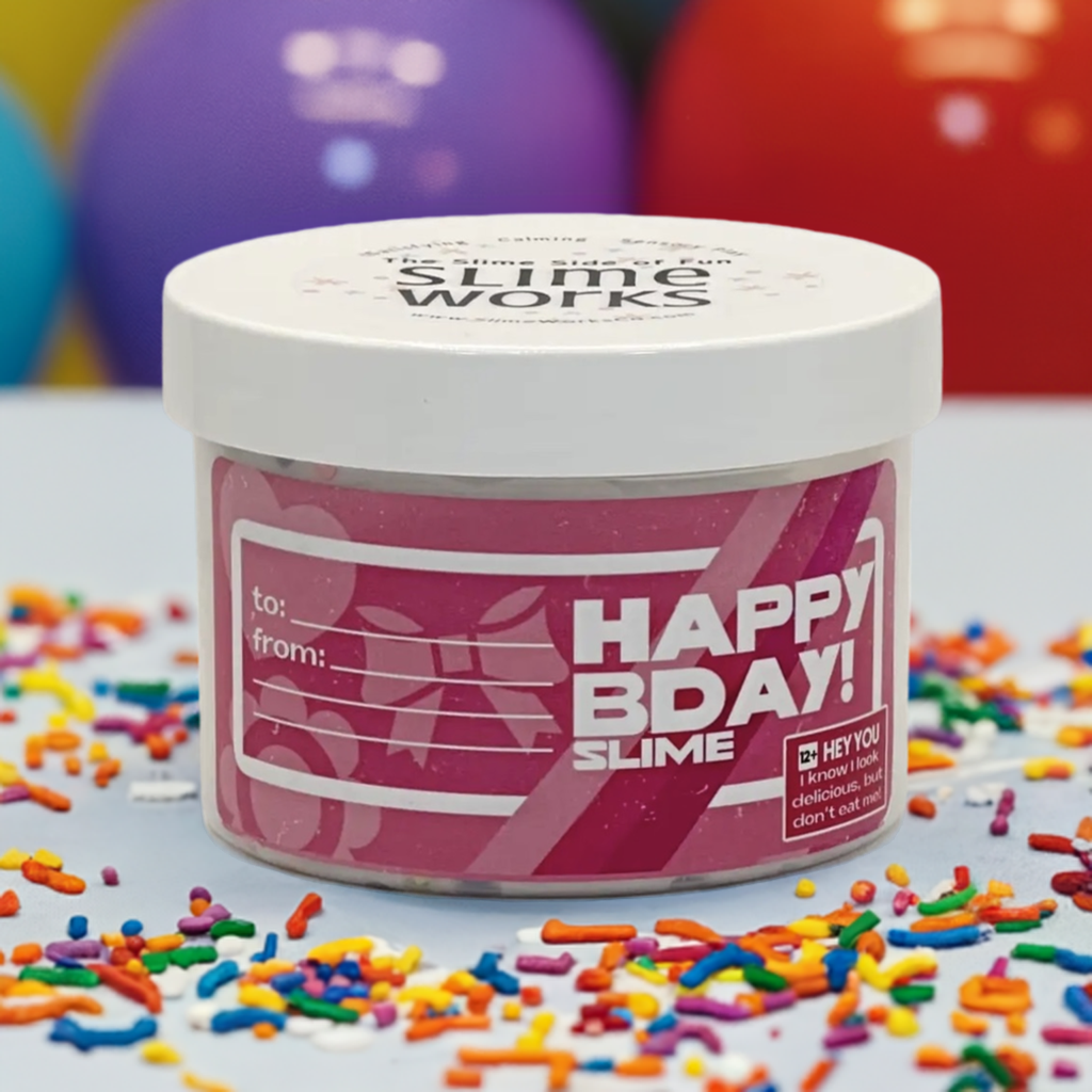 SlimeWorks  Pink "Happy Birthday!" Slime